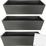 Kaiser Stutenkastenform 35cm schwarz 3er Pack (3Stk) + usy Block