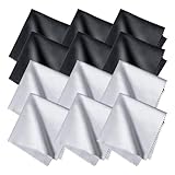 12 Brillenputztücher in Optikerqualität - 20 x 20cm - Mikrofaser - Extra...
