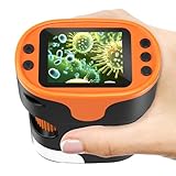 1000X Handy Mikroskop für Kinder 4K 2.0' Bildschirm Wiederaufladbar...