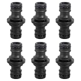 6 Stück Doppel Stecker Schlauchverbinder 1/2 Zoll Doppelstecker...