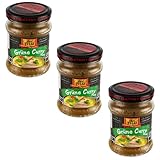 Real Thai Grüne Curry Paste 227g Glas – 3er Pack - Thailändische...