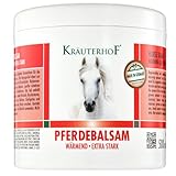 Kräuterhof® Pferdebalsam Wärmend & Extra Stark – Wärmendes Massagegel...