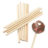 wisefood Cake-Pop-Stiel, 100 Stk. Bambusstäbchen 17 cm, schwarze...