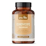 Cordyceps Kapseln hochdosiert | 1000mg Pilz Extrakt (4:1) pro Tagesdosis...