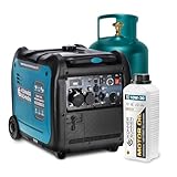 LPG/Benzin Inverter Stromgenerator KS 5500iEG S & 10W-30 von Könner &...