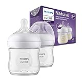 Philips Avent Babyflaschen Natural Response – 2x Babyflaschen, 125 ml,...