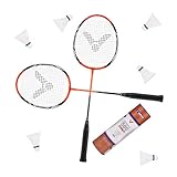 VICTOR Pro Set mit Balldose, 2 Schläger (ca. 66 cm) + eine 6er Balldose