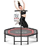 DH FitLife Fitness Indoor Trampolin klappbar ohne Installation | Ø121cm 48...