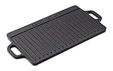 ECHTWERK Grillplatte Small 45,5 x 23 x 1,5cm aus Gusseisen mit 2 Griffen...