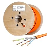 HB-DIGITAL 250m CAT.7a Netzwerkkabel LAN Kabel Verlegekabel AWG 23 Reines...