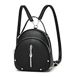 Miss Lulu Damen Handtasche Mini Rucksack Kleiner Eleganter Cityrucksack...