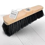 ORGAFLIX Besen ohne Stiel mit weichen Borsten 28cm, rostfreies...