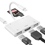 6 in 1 iPhone HDMI USB Adapter, [Apple MFi-Zertifiziert] Digital AV Adapter...