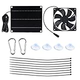 Buyweek Solar Ventilator 6W Solar Lüfter IP65 Wasserdichter mit Solarpanel...