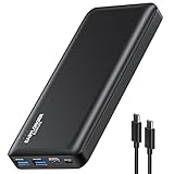 EASYLONGER Laptop Powerbank 26800mAh/96.48Wh PD 65W Schnelllade Powerbank...