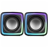 Mars Gaming MSCUBE, Kompakte 8W Gaming-Lautsprecher, Raumklang-DSP-Sound,...