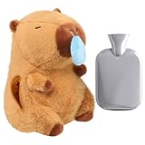 Gobesty Wärmflasche Kinder, Capybara Wärmflasche Kuscheltier,...