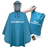 RainRider Regenponcho (Horizont Blau) Regenponcho blau für's Fahrrad,...