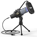 TONOR Gaming USB Mikrofon PC RGB Microphone Streaming Podcast Studio...