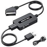 Kirolle Scart auf HDMI Konverter, Scart zu HDMI Konverter für Sky/DVD/STB...