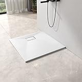 EMKE Duschwanne 90x90 cm Duschtasse Flach Anti-Rutsch SMC Duschwanne...
