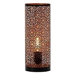 Orientalische kleine Tischlampe Lampe Naziha 30cm Schwarz | Marokkanische...