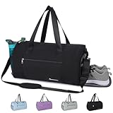 Sporttasche Damen Herren Reisetasche mit Schuhfach & Nassfach Schwimmtasche...