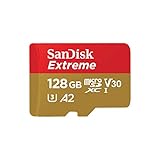 SanDisk Extreme microSDXC UHS-I Speicherkarte 128 GB + Adapter (Für...