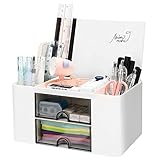 Miiepls Schreibtisch Organizer mit Schublade, Multifunktionaler...