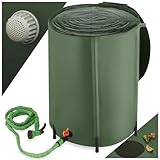 tectake® Regenwassertank für Garten und Camping, Tonne faltbar,...