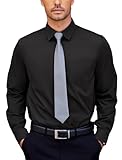 COOFANDY Hemd Herren Langarm Business Hemden Stretch Hemd Anzug Modisch...