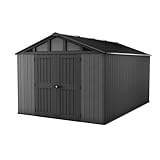 Keter Stronghold Gartenhaus Kunststoff 10x15 mit Doppeltür und Fenstern,...
