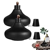 Edelstahl Ölfackel, Landschaftsleuchten Fackeln - Nachfüllbare Öllampe...