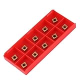 CCMT060204 Wendeschneidplatten, 10pcs Zinnbeschichtetes CNC Hartmetall...
