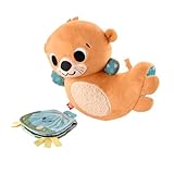 Fisher-Price Sensorik-Plüschspielzeug für Babys, Wippender 2-in-1-Otter...