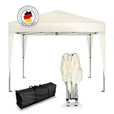 Kronenburg Faltpavillon wasserdicht Dachmaß 3 x 3 m UV Schutz 50+ Pavillon...