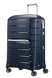Samsonite Flux - Spinner M, Erweiterbarer Koffer, 68 cm, 75/85 L, Blau...