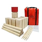 GICO Kubb Spiel Set, Wikingerspiel, König 30 x 7 x 7 - Hochwertiges...