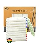 HEIMSTEDT® Bambus Tücher Bunt (10er Pack) - nachhaltige Bambus...