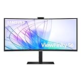 Samsung ViewFinity S65VC Curved Monitor 34 Zoll, Mit Lautsprechern und...