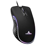 LYCANDER LMC380 Gaming-Maus, kabelgebunden, Optische USB-Mäuse mit...