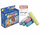 PUSTEFIX MALEFIX Straßenmalkreide 12er Packung I Malkreide für Kinder und...