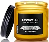 M&SENSE Limocello Sommer-Duftkerze, 330 g, 70 Stunden lang anhaltende...
