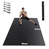 HAPBEAR Extra Groß Breit Sportmatte Fitnessmatte Rutschfest-Yogamatte XXL...