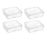 MiraHome Keksdosen 4er Set transparent mit Classic-Design 2,5L –...