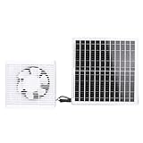 SIXRUN Solar-Ventilator-Set für den Außenbereich,...