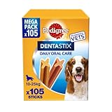 Pedigree DentaStix Daily Dental Chews Medium Dog 10-25kg 105 Sticks