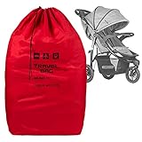 Rote Reisetasche für Kinderwagen Größe zu 100x60x40 cm Transporttasche...