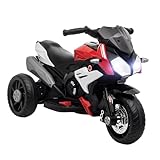 HOMCOM Elektro Kindermotorrad Elektromotorrad mit Musik, Scheinwerfer,...