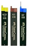 Faber-Castell Feinminen-Set Super-Polymer, 0,35/0,5/0,7mm, HB, Ersatzminen,...